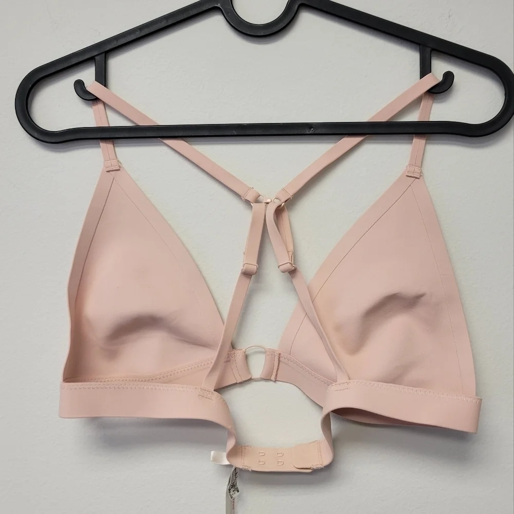 Free People Oh Scuba Neoprene Bralette Antique Shell M